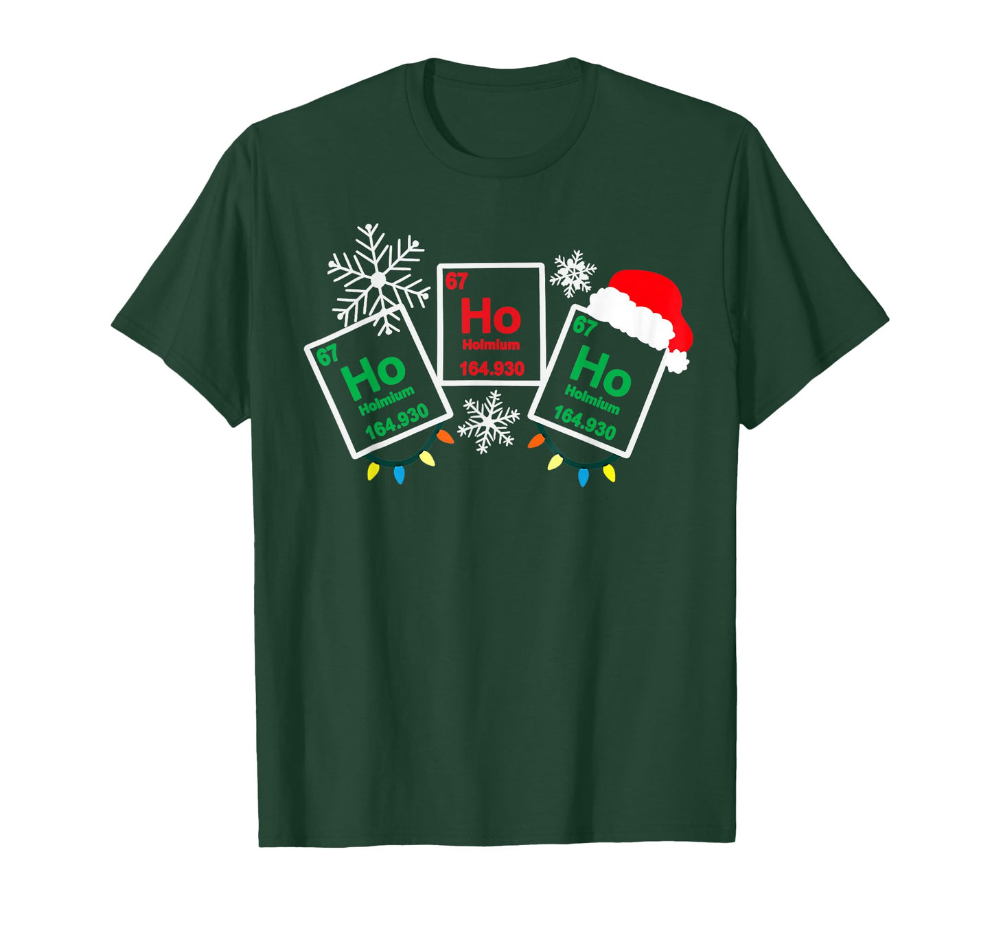 Ho Ho Ho Holmium Chemistry Element 67 Periodic Table T-Shirt