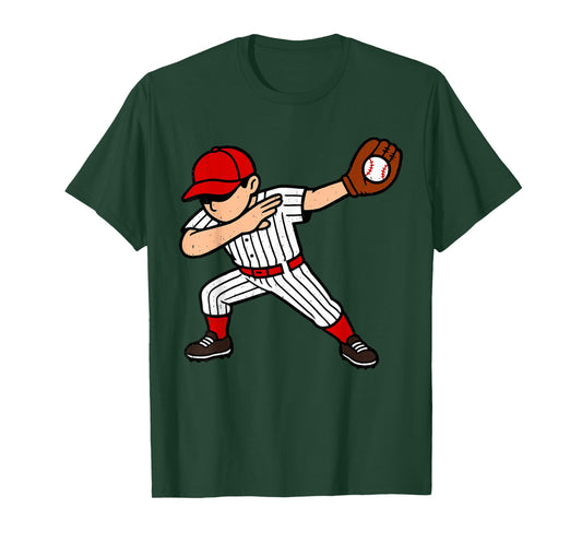 Dabbing Baseball Player Baseballer Sports Athlete Dab Dance T-Shirt