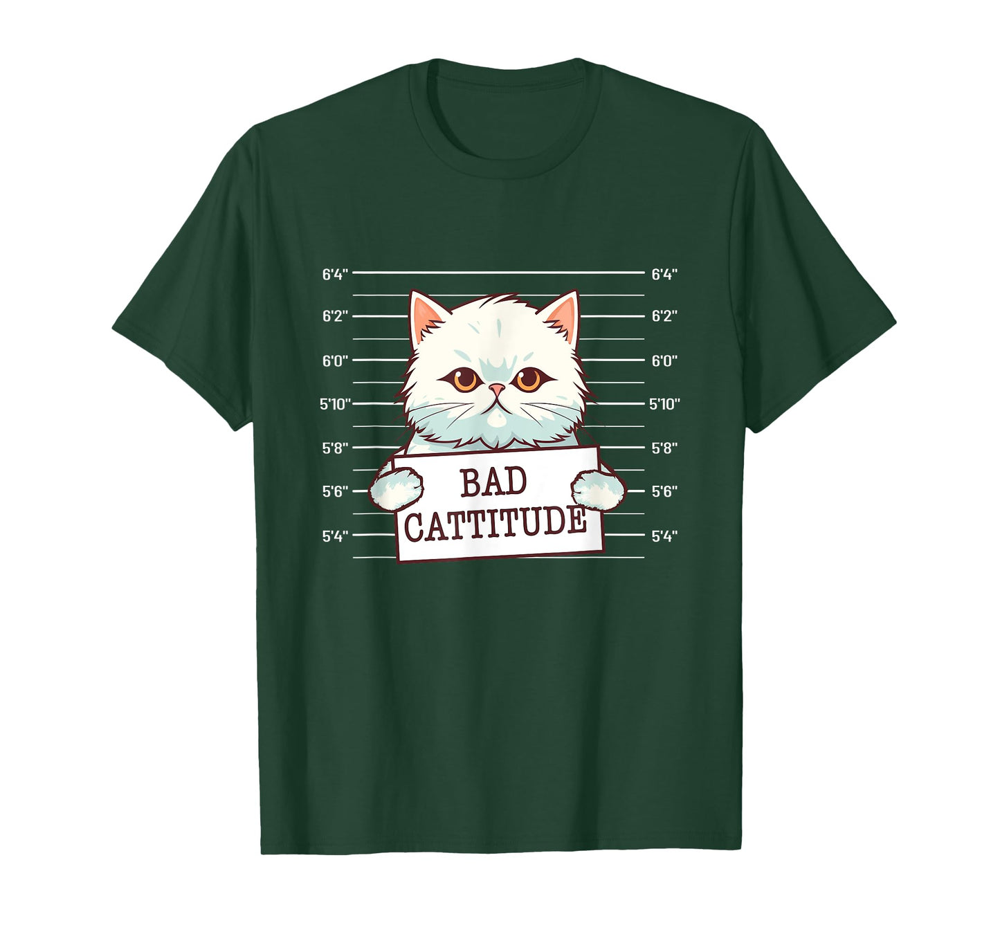 Bad Cattitude - Cat Lover Kitten Owner Kitty T-Shirt for Men Women Girls Kids