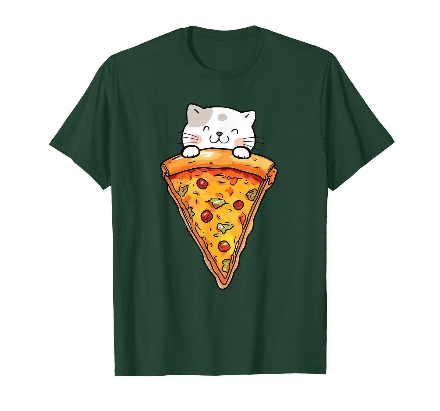 Cute Cat With Pizza Slice - Food Lover Pizza Baker T-Shirt
