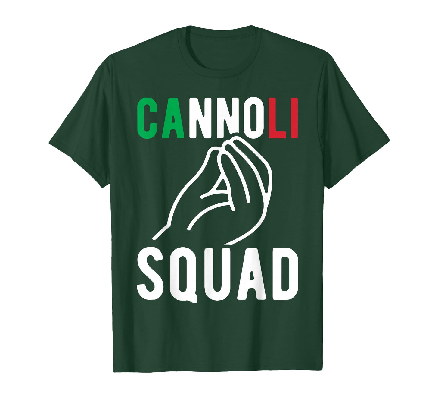 Cannoli Squad Italian Saying Italia Italy Flag Funny Italian T-Shirt