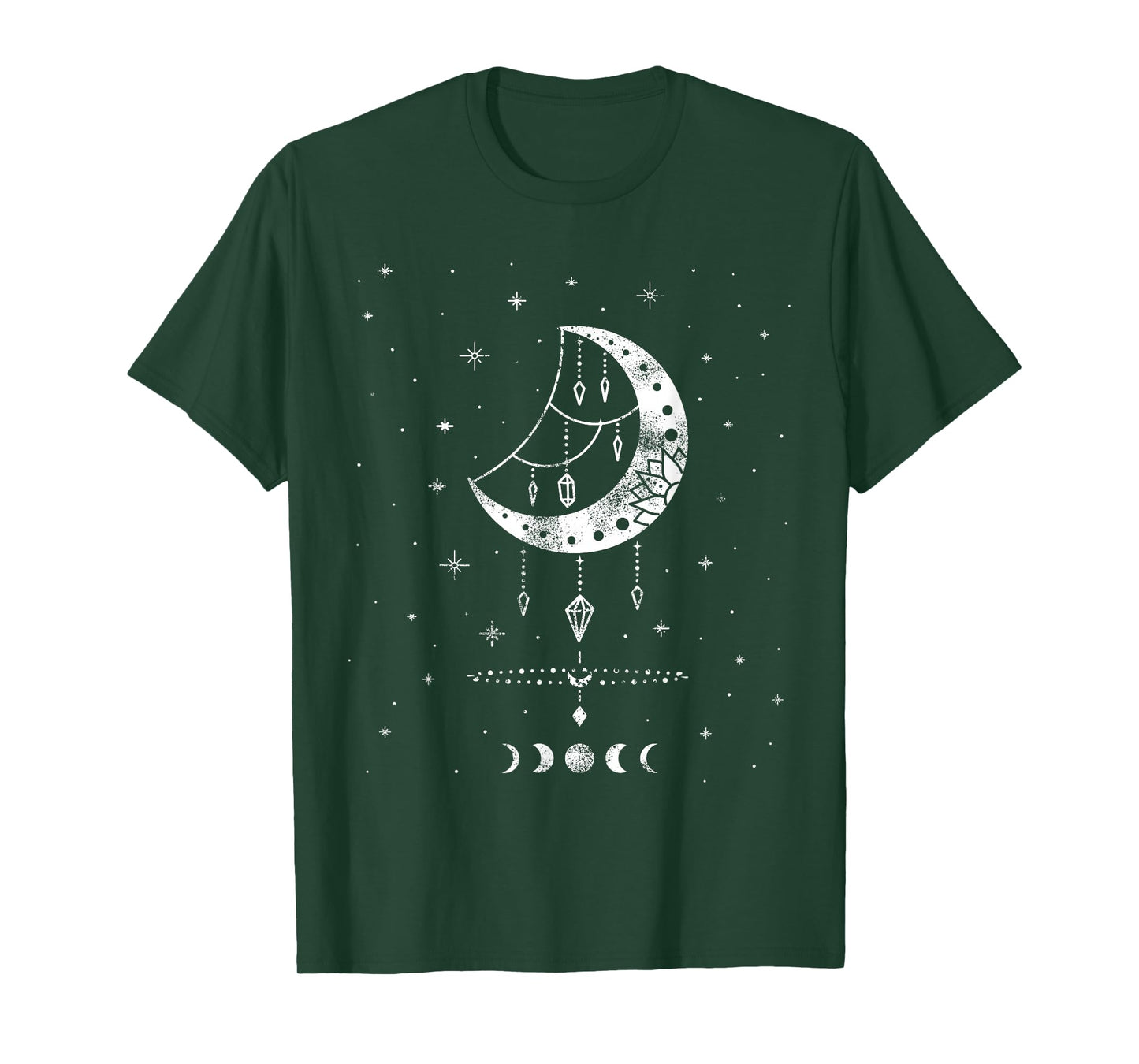 Moon Phases Magic Harmony Sacred Geometry Astrology T-Shirt