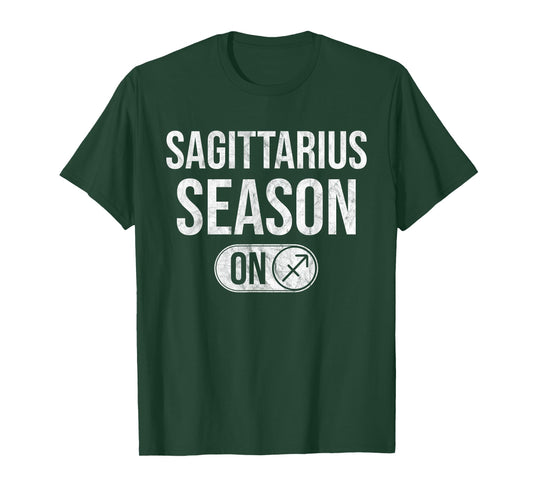 Sagittarius Season On - Astrology Zodiac Sign Fire Signs T-Shirt