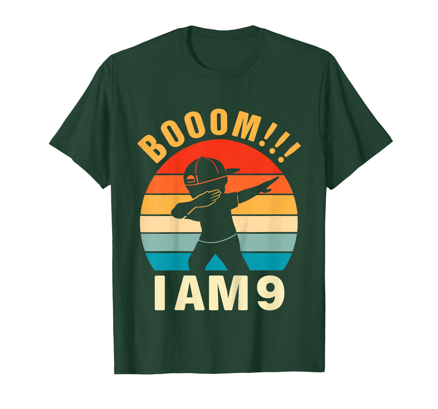 Kids Dabbing Birthday Shirt 9 Years Old 9th Birthday Outfit Boys T-Shirt