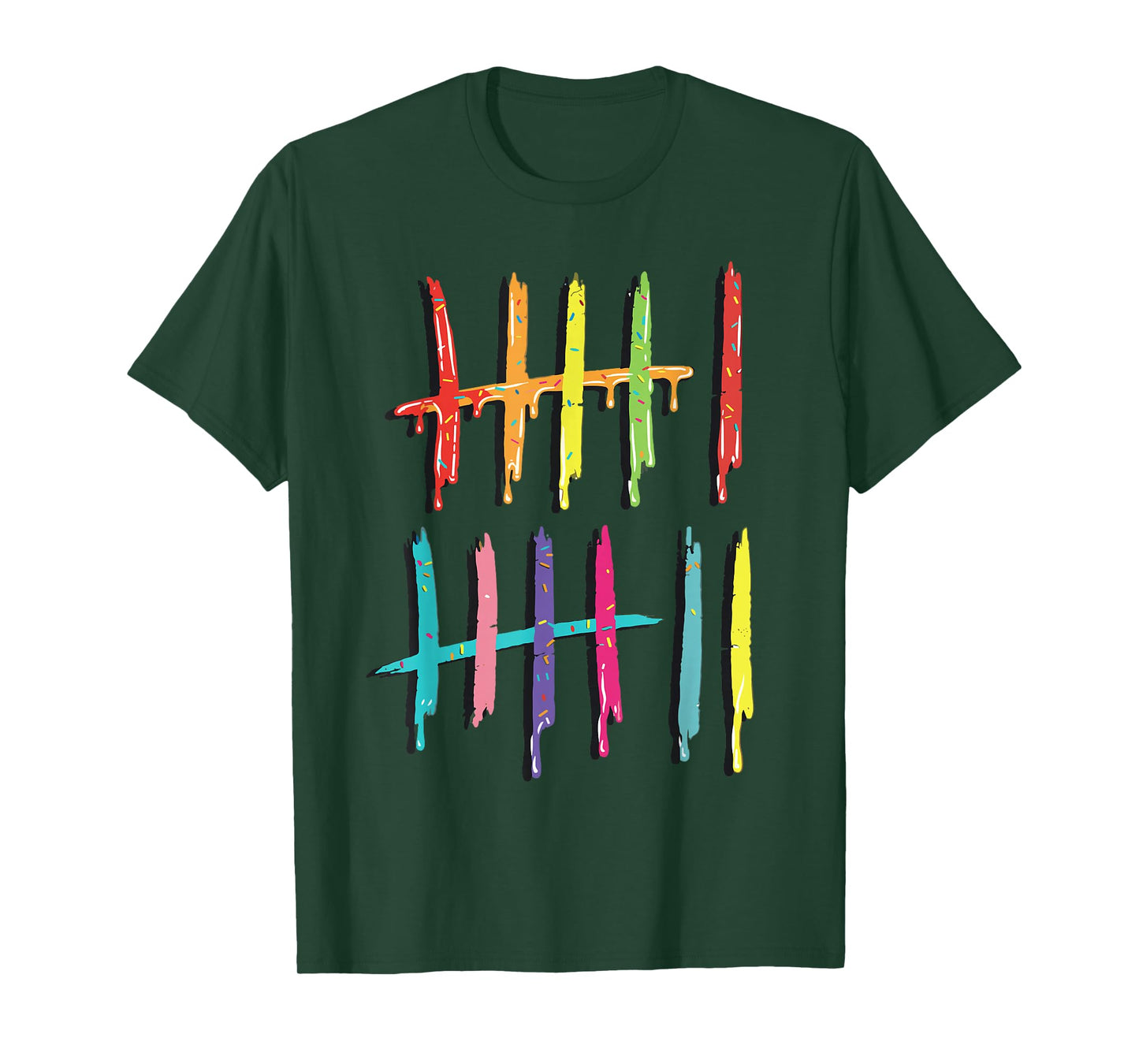 Tally Marks 6 7 Numbers Funny Six Seven 67 Meme Gen Z Humor T-Shirt