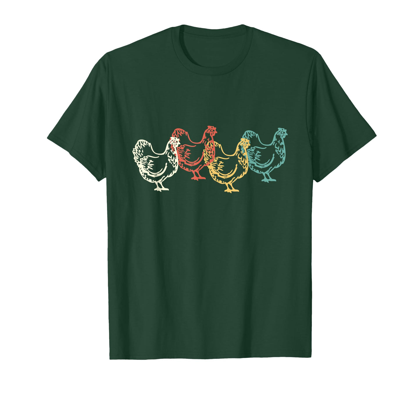 Chicken Vintage T Shirt Funny Poultry Farmer Gifts Tee Man W T-Shirt