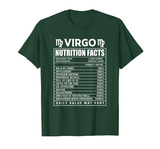 Virgo Nutrition Facts T-Shirt