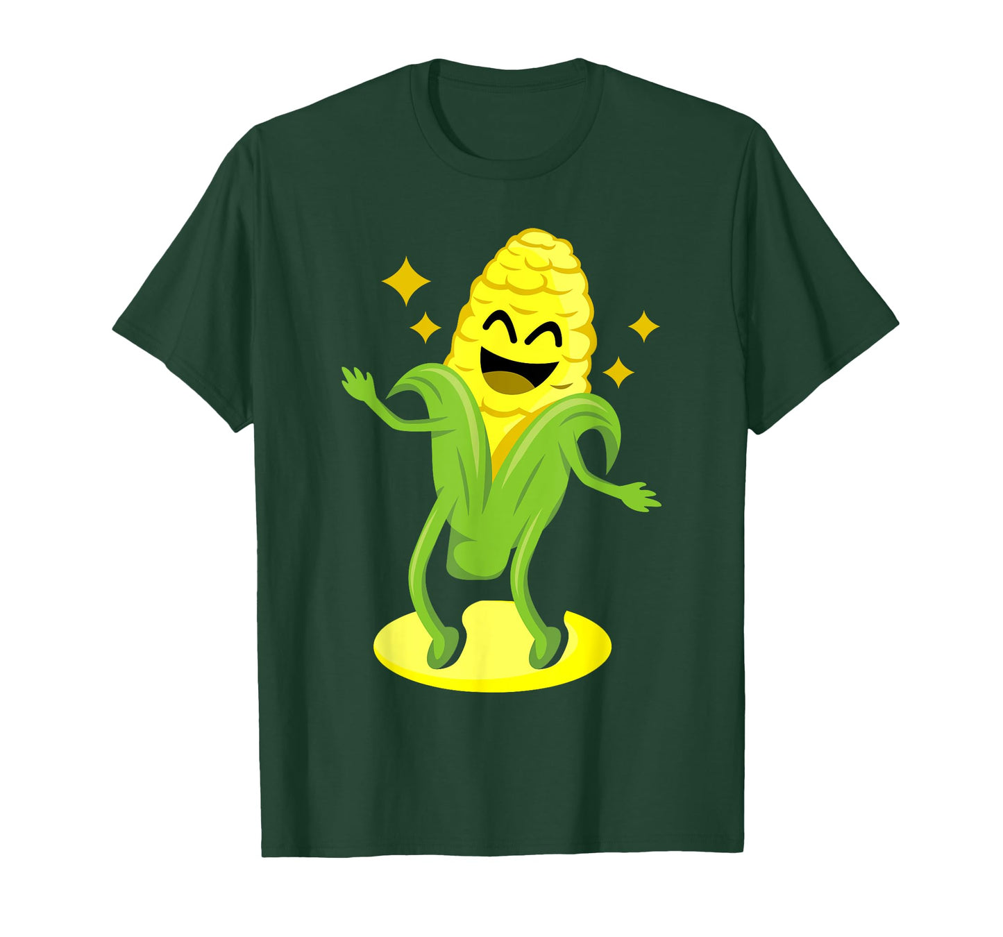 Cool Corn Art Men Women Farmer Dancing Corn On Cob Farming T-Shirt