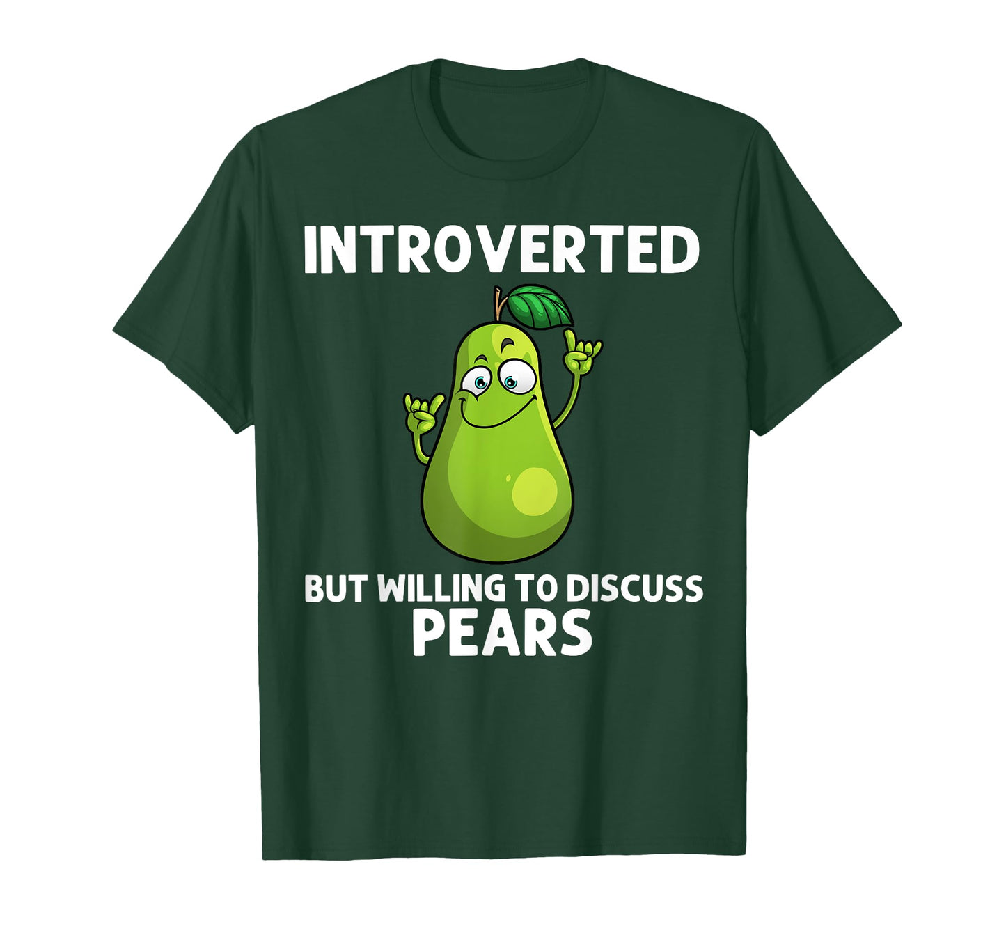 Cool Pear For Men Women Pears Fruit Vegan Food Vegetarian T-Shirt