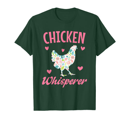 Chicken Whisperer Kids Women Girl Funny Chicken Farming T-Shirt