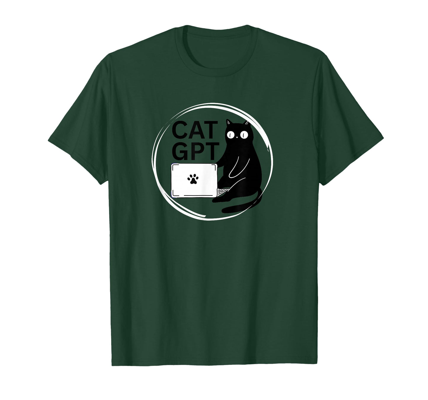 CatGPT Cat Lovers Cute Cat Tech Cat Engineers Nerds AI Humor T-Shirt