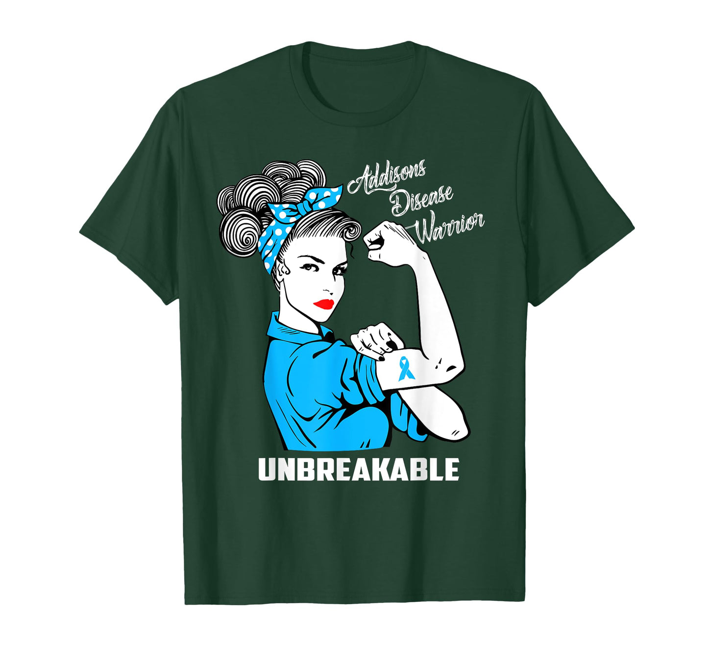Addisons Disease Warrior Unbreakable T-Shirt Awareness Gift T-Shirt