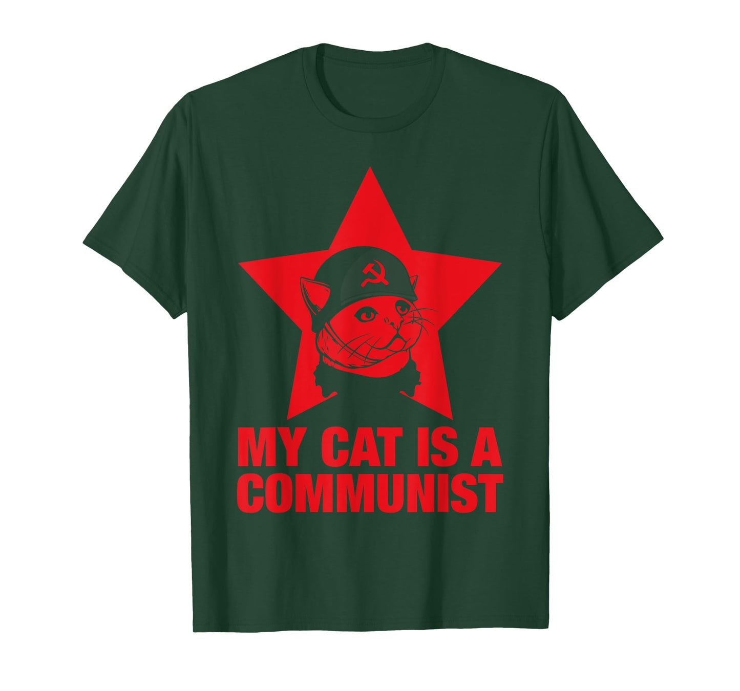 My Cat Is A Communist T-Shirt for Men Women