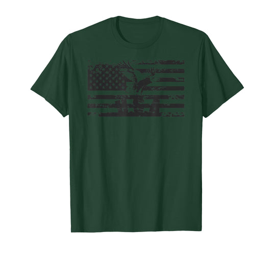 American Flag Eagle USA Patriot Military T-Shirt Men Women T-Shirt