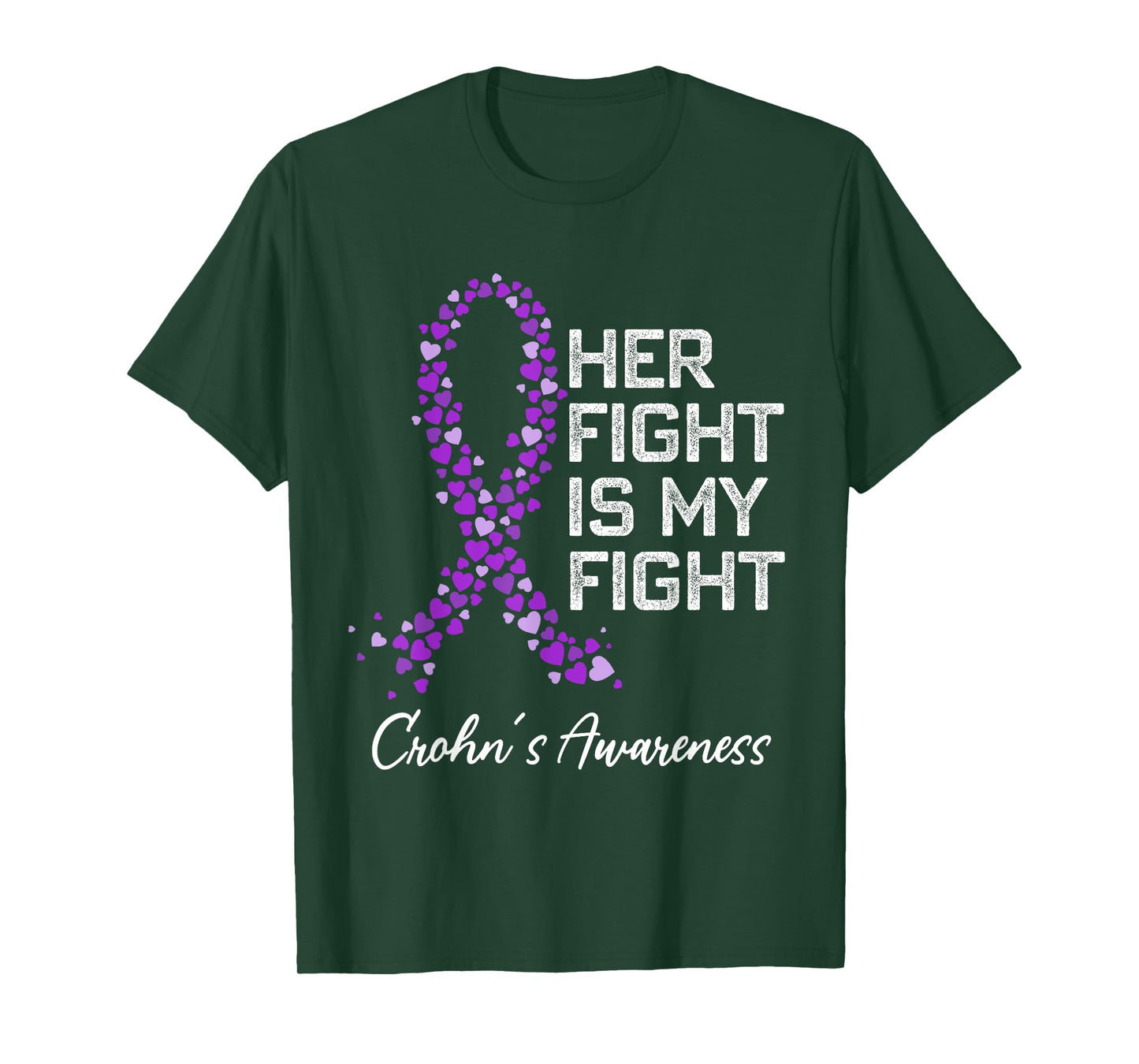 Colon Cancer and Crohn's Disease Awareness Husband Boyfriend T-Shirt