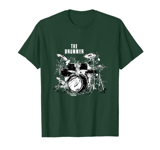 Distressed Drums Awesome Drummer Percussionist T-Shirt T-Shirt