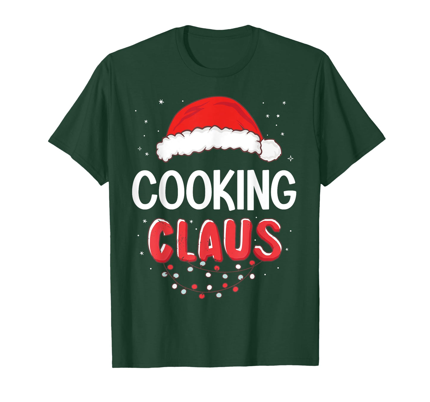 Cooking Santa Claus Christmas Matching Costume T-Shirt