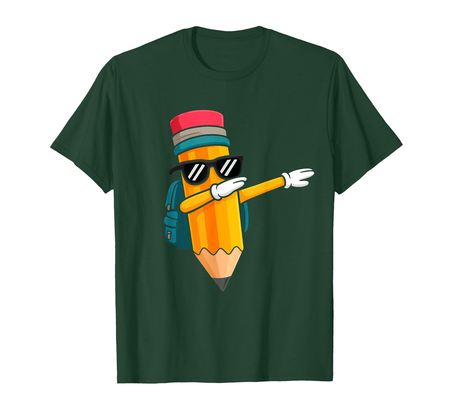 Dabbing Pencil Dancing Back to School Funny Students Boys T-Shirt