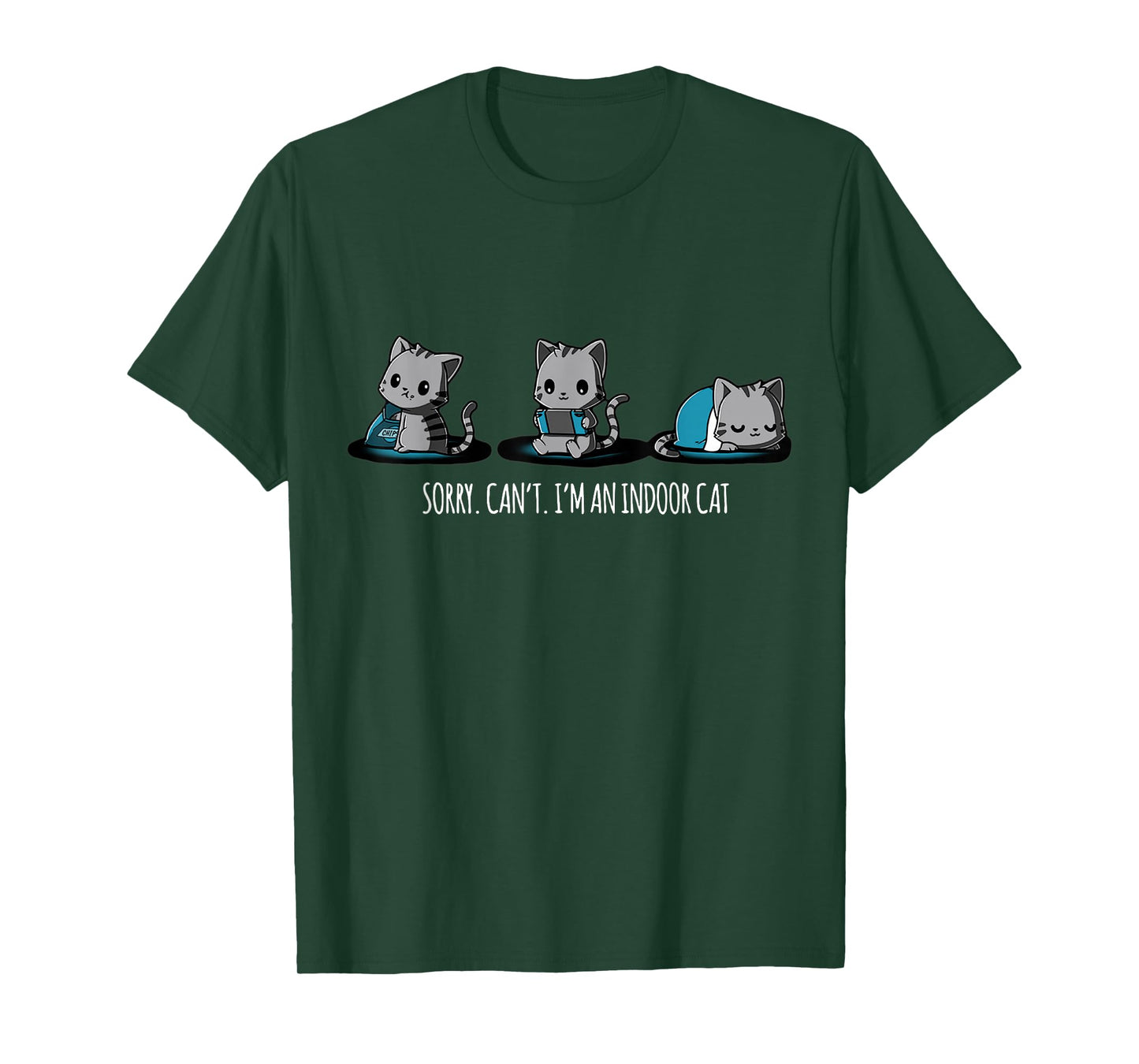 Sorry I Can't I'm An Indoor Cat Kitty Lover T-Shirt
