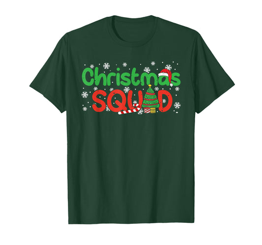 Christmas Squad Santa Dabbing Elf Family Matching Pajamas T-Shirt