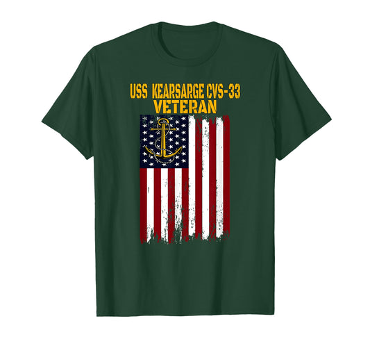 USS Kearsarge CVS-33 Aircraft Carrier Veterans Day Dad T-Shirt