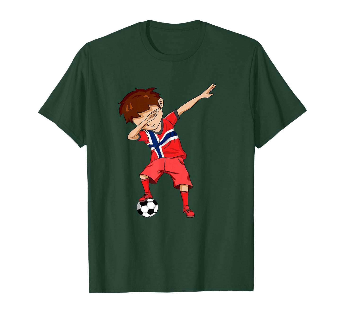 Dabbing Soccer Boy Norway Shirt Norwegian
