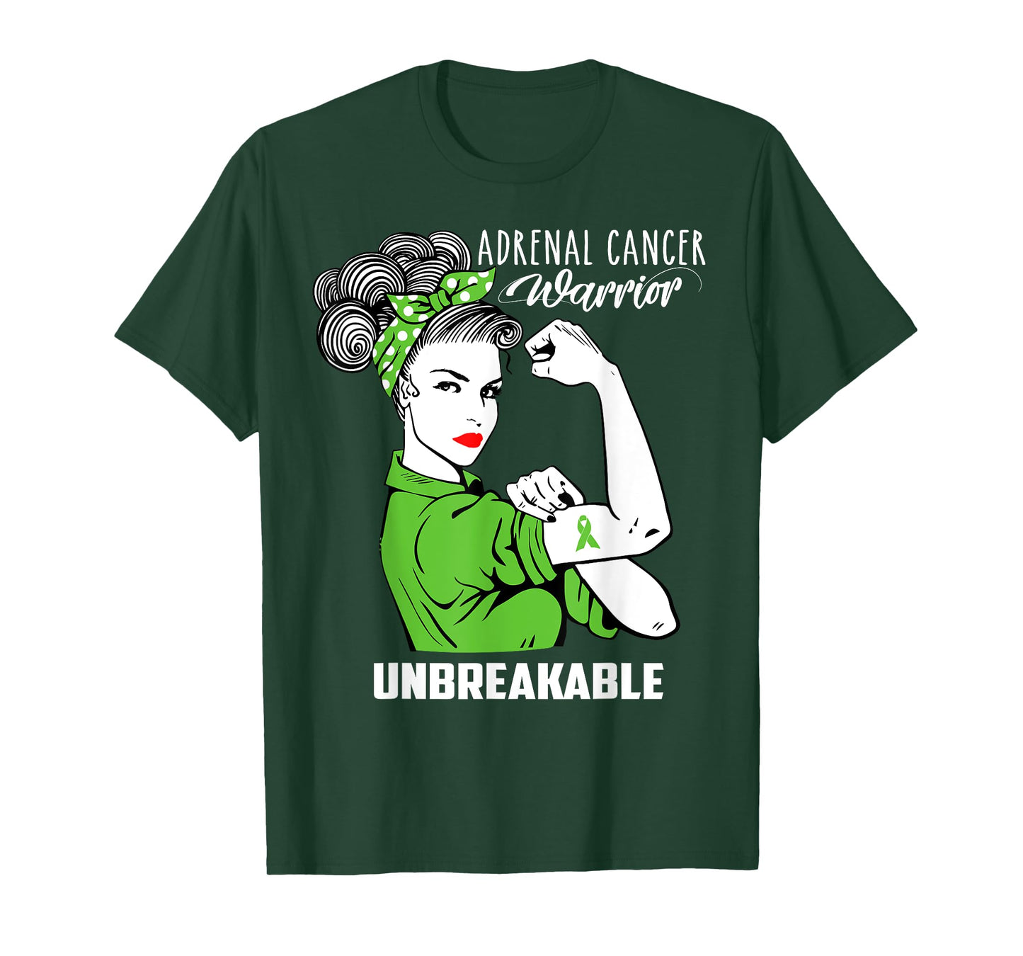 Adrenal Cancer Warrior Unbreakable Shirt Awareness Gift T-Shirt