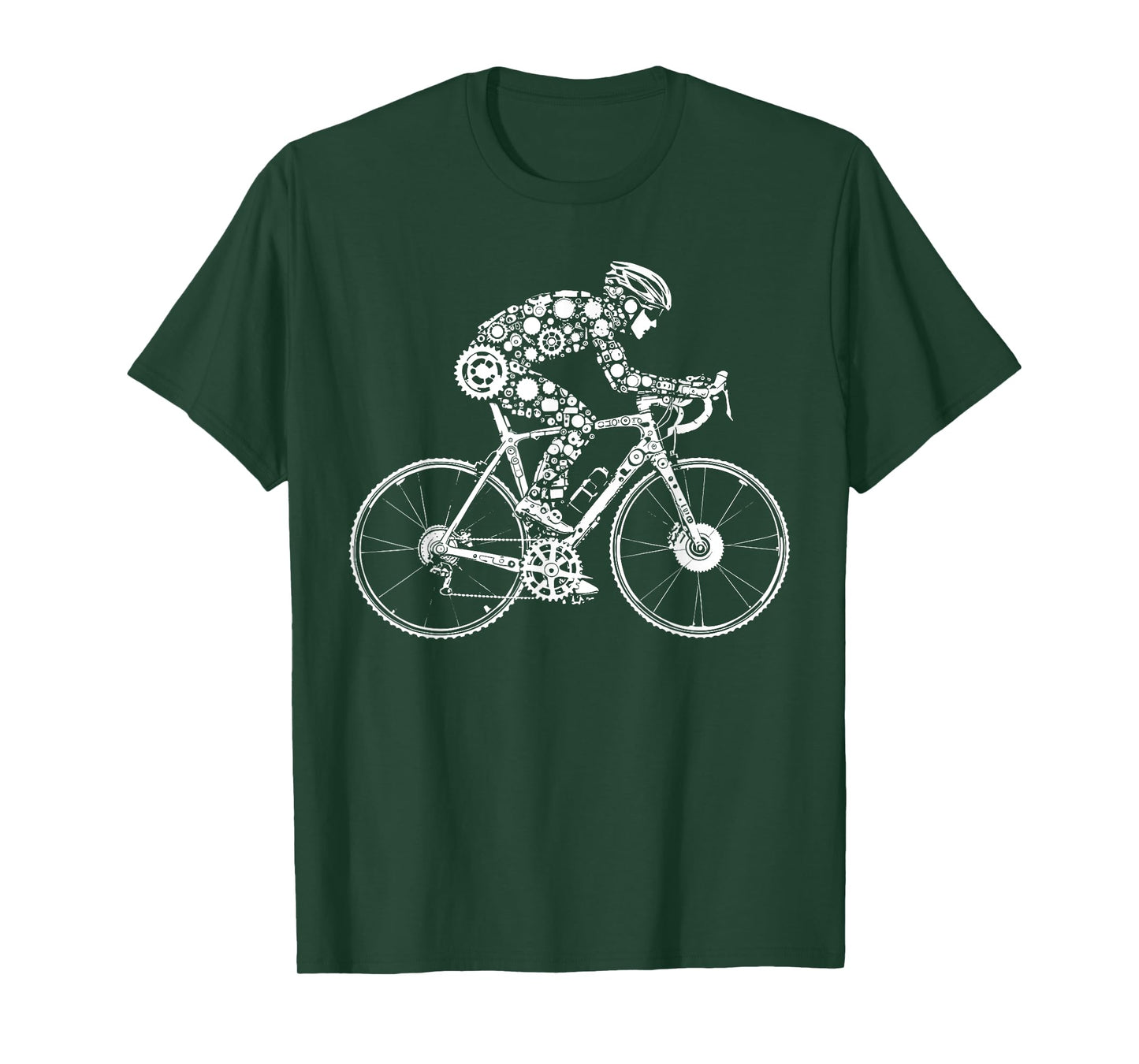 Cycling Mechanic Road Bike Rider Cyclist Biking Gears Racer T-Shirt