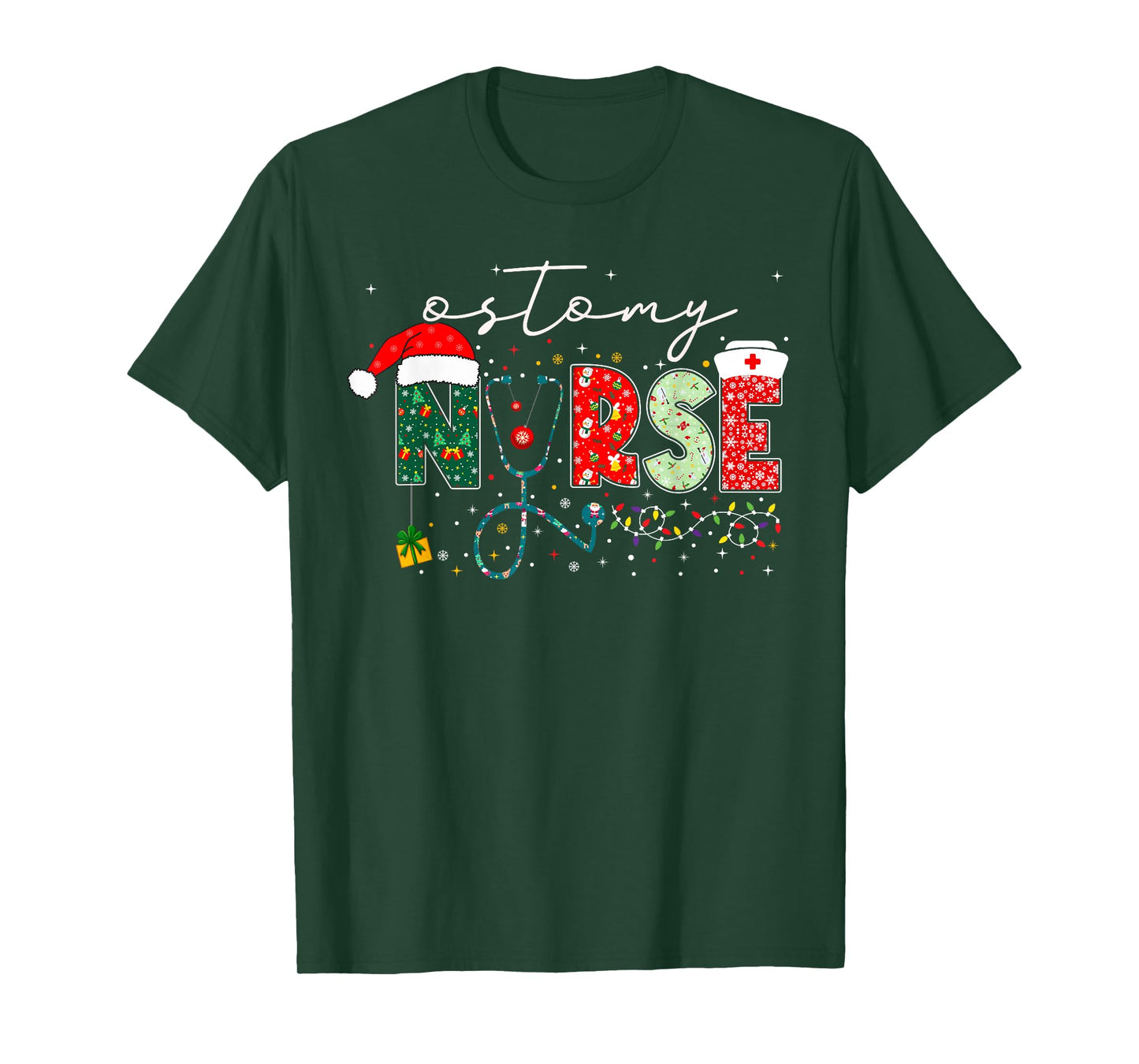Christmas Ostomy Nurse Gifts For Nursing Student T-Shirt