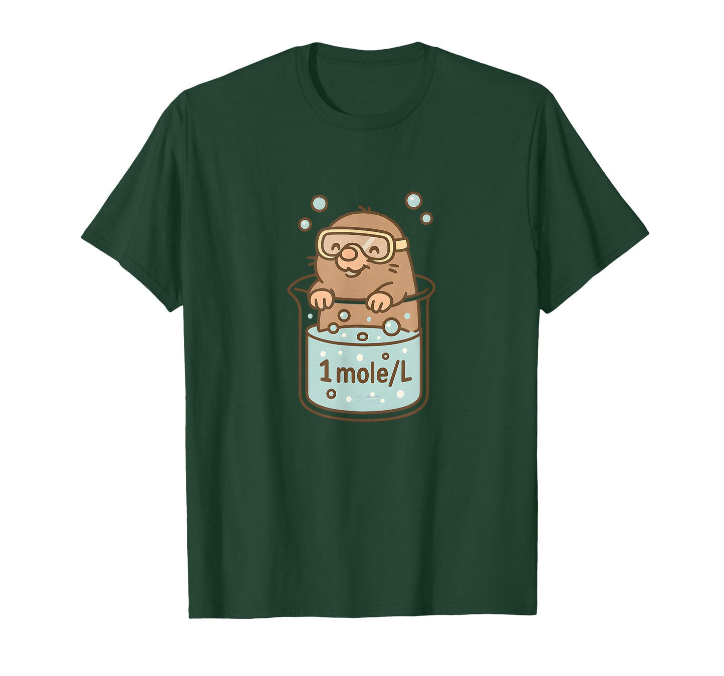 1 Mole Per Liter Funny Chemistry Humour T-Shirt
