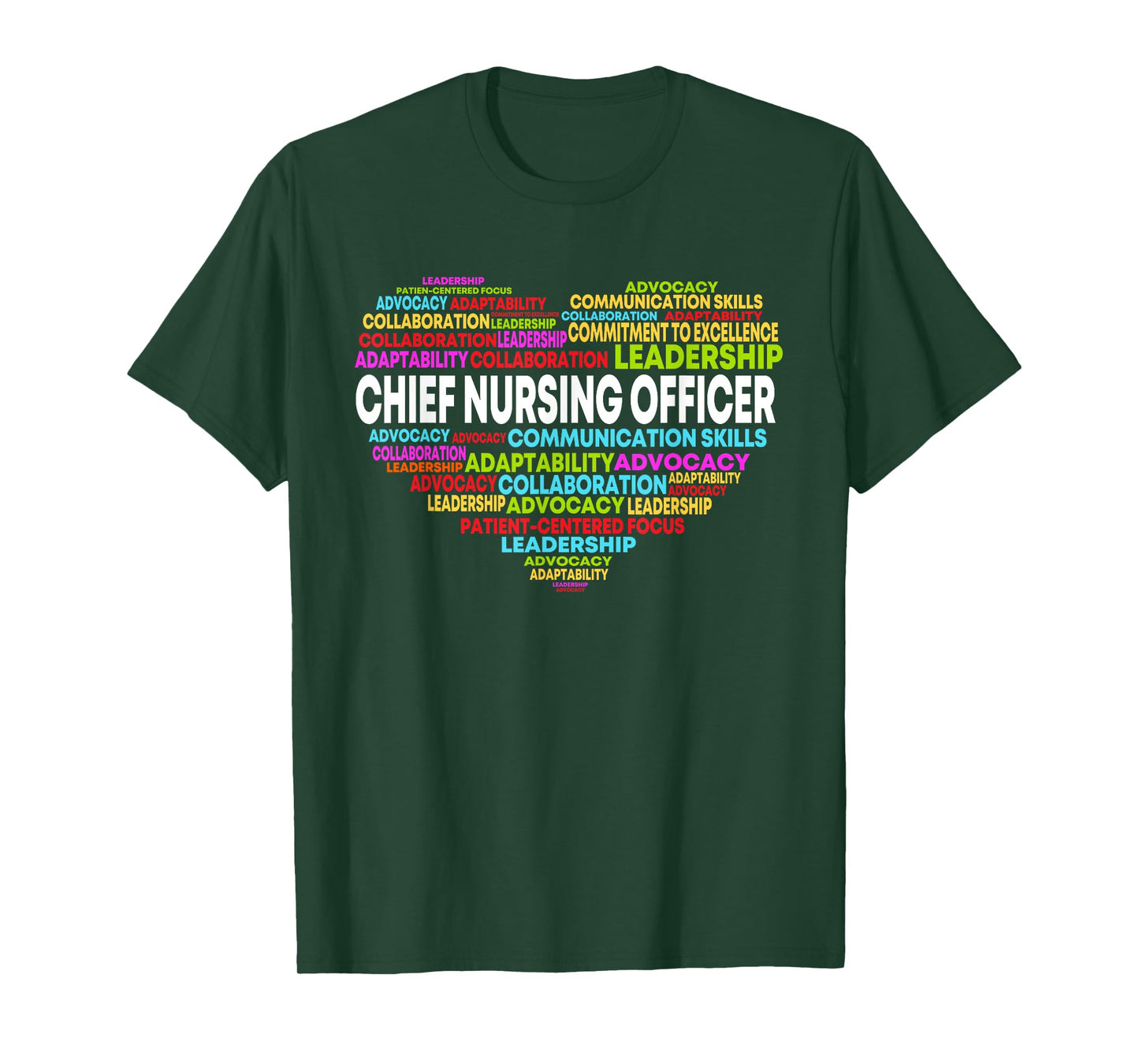 Chief Nursing Officer Heart Nursing Leadership Attitude T-Shirt