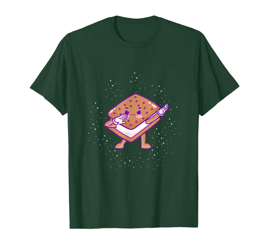 Dabbing Ice Cream Sandwich Shirt Cute Ice Cream Dabbing T-Shirt