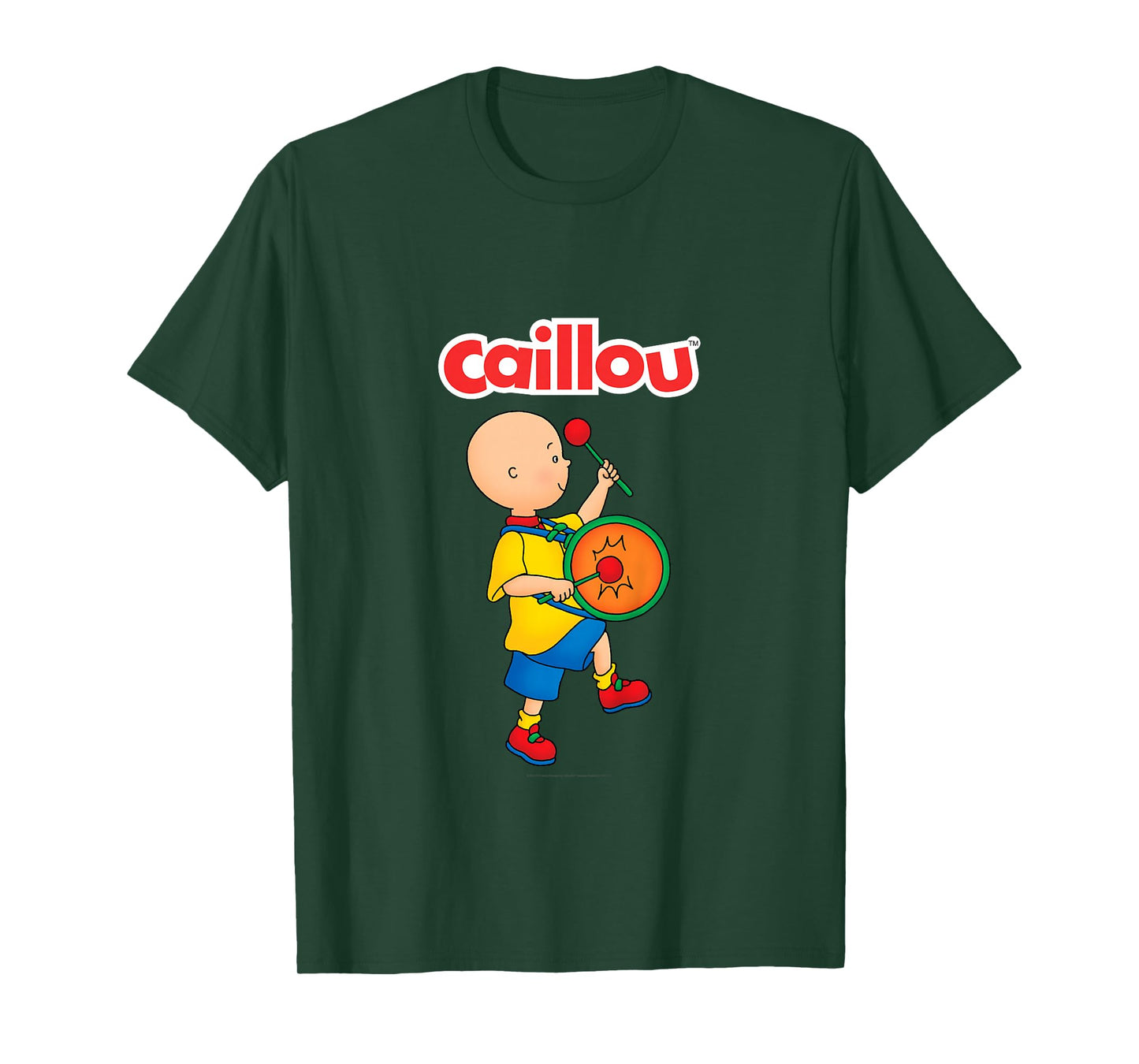 Caillou Child's T Shirt - Drum T-Shirt