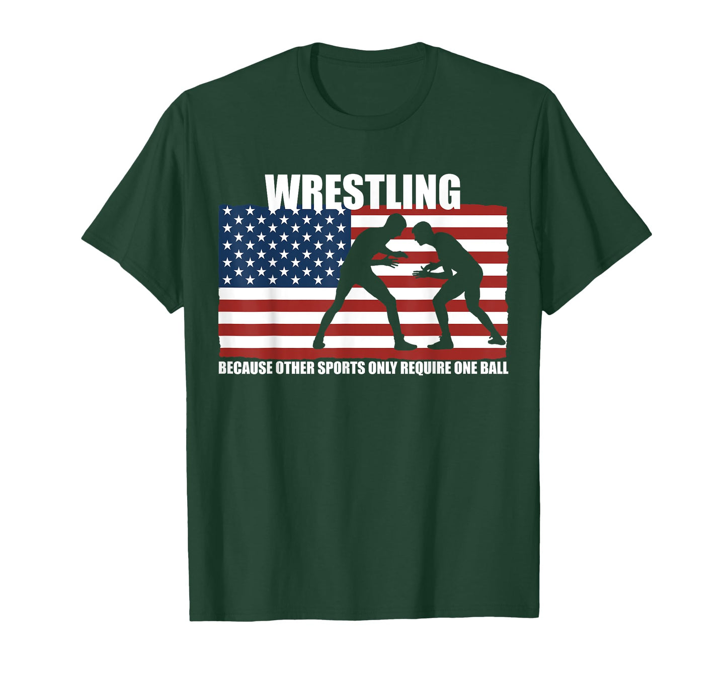 US Flag Wrestling because other sports only require one ball T-Shirt