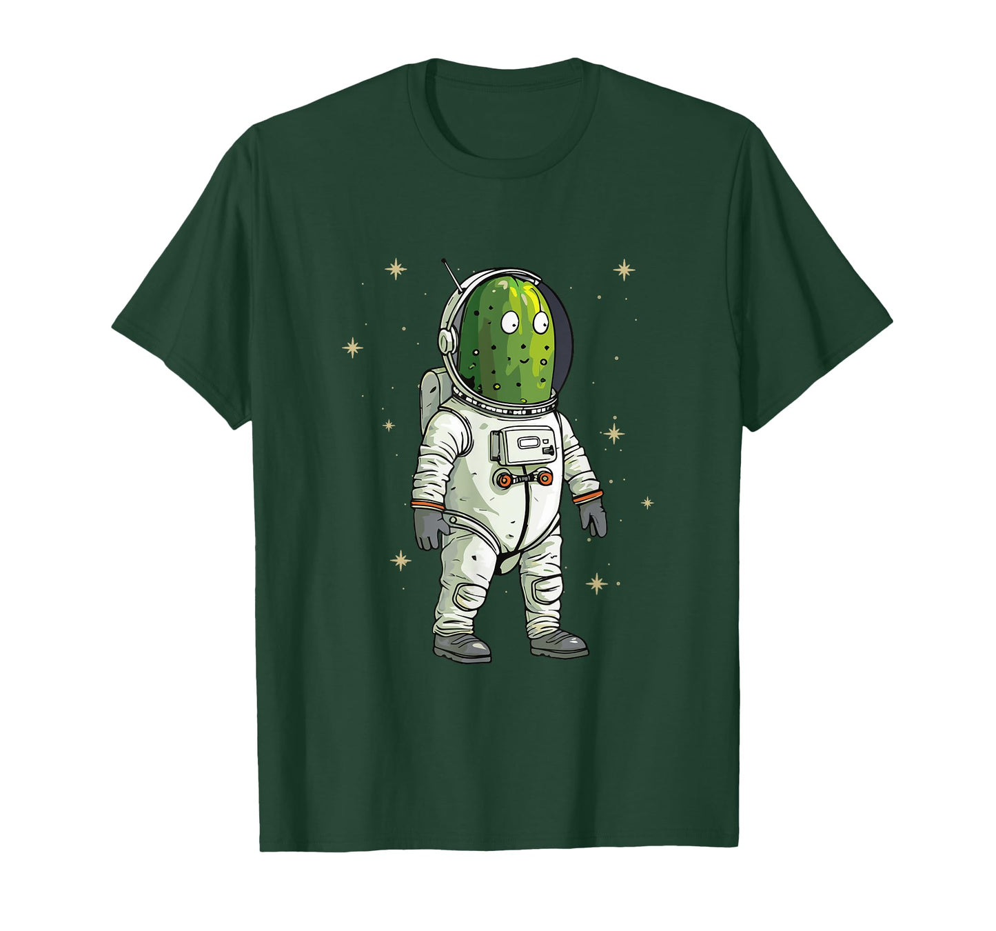Cute Pickle in Space Universe Spaceman T-Shirt
