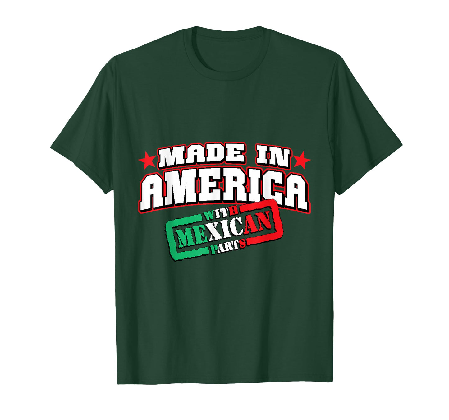 Made In America With Mexican Parts Tshirt T-Shirt