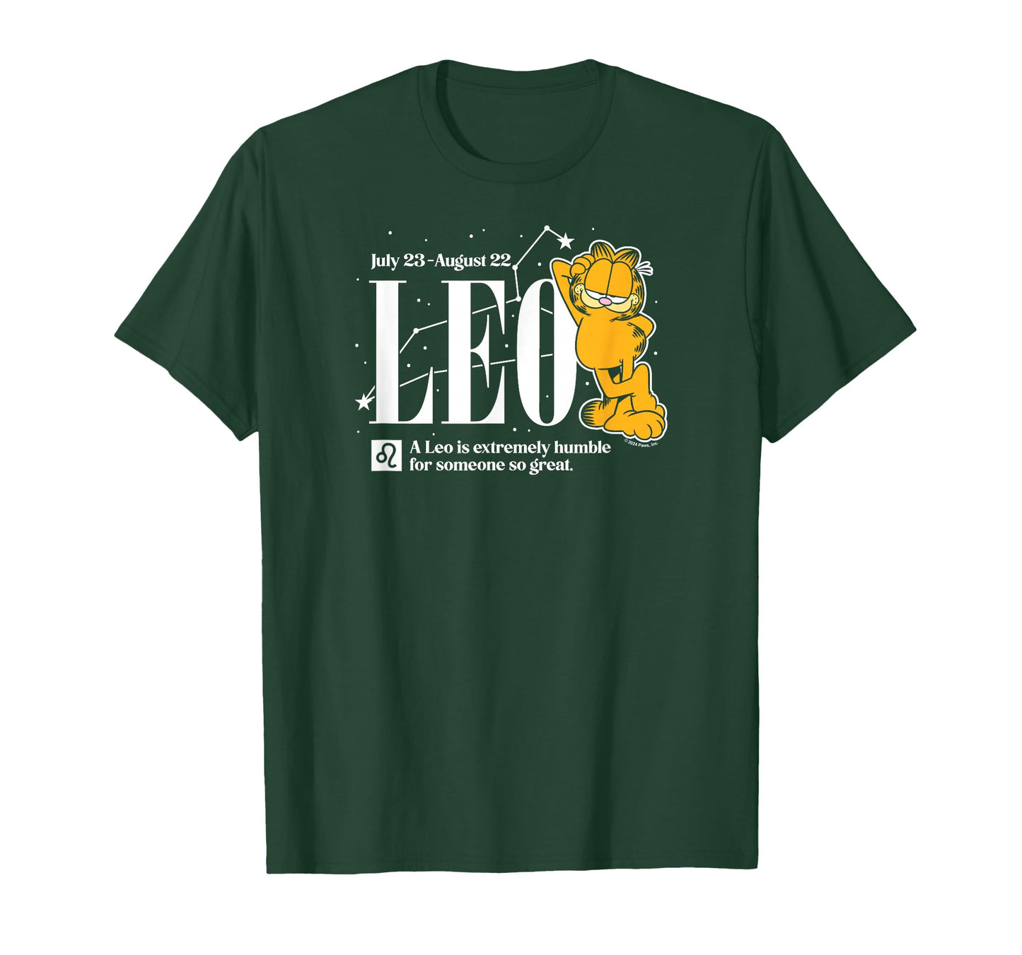 Garfield - Leo Zodiac Sign Astrology Extremely Humble T-Shirt