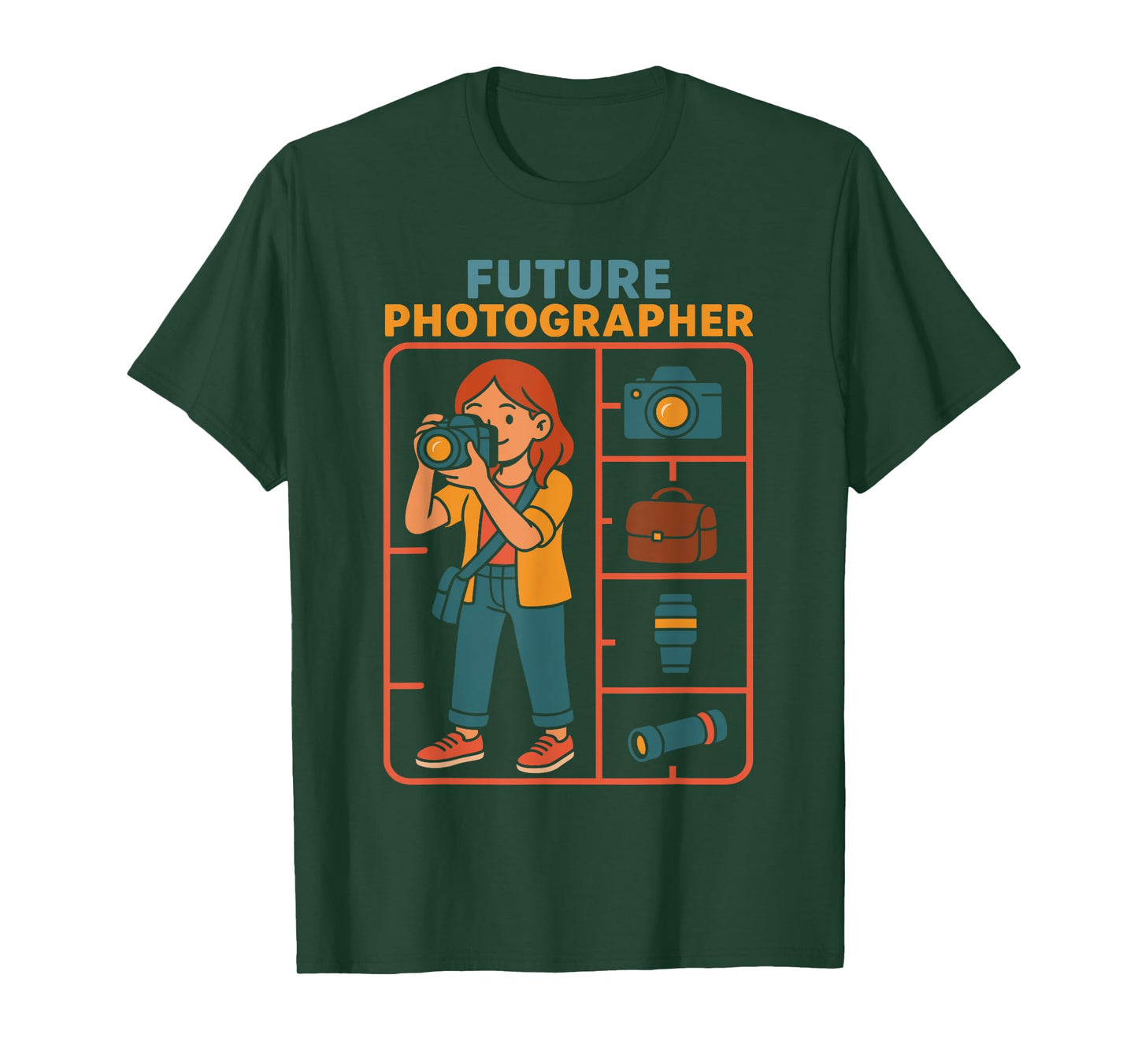Future Photographer Costume Kit for Kids Youth T-Shirt