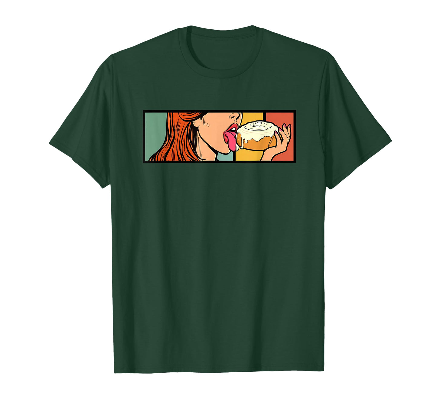Cinnamon Roll Honey Bun Retro Vintage Bread Baker Baking T-Shirt
