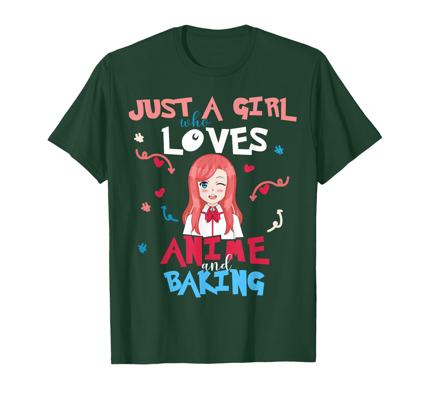 Anime Women Teen Girl Who Loves Baking T-Shirt
