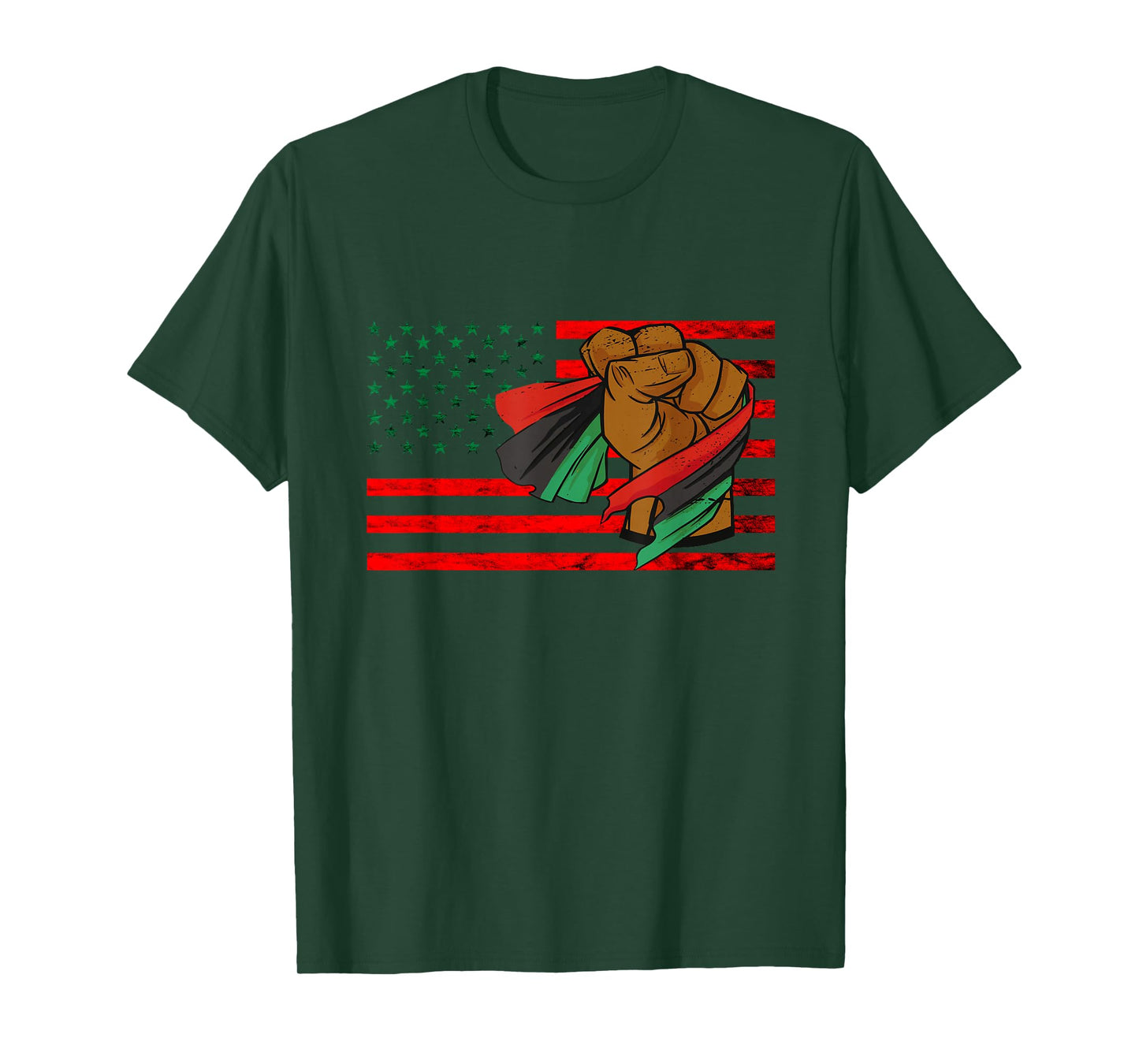 Black Liberation Flag Afro-American Pan African UNIA Flag T-Shirt