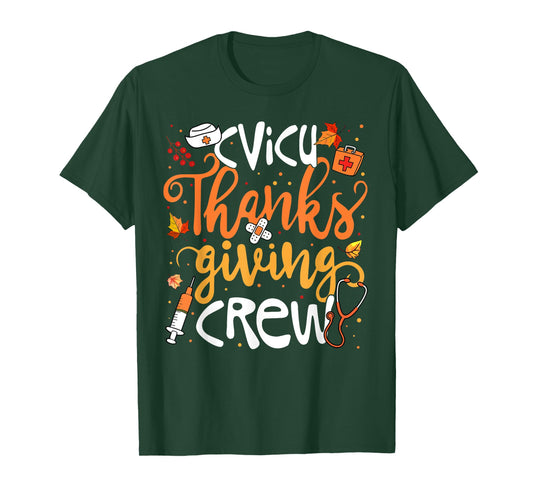 CVICU Thanksgiving Nurse Crew Girl Women T-Shirt