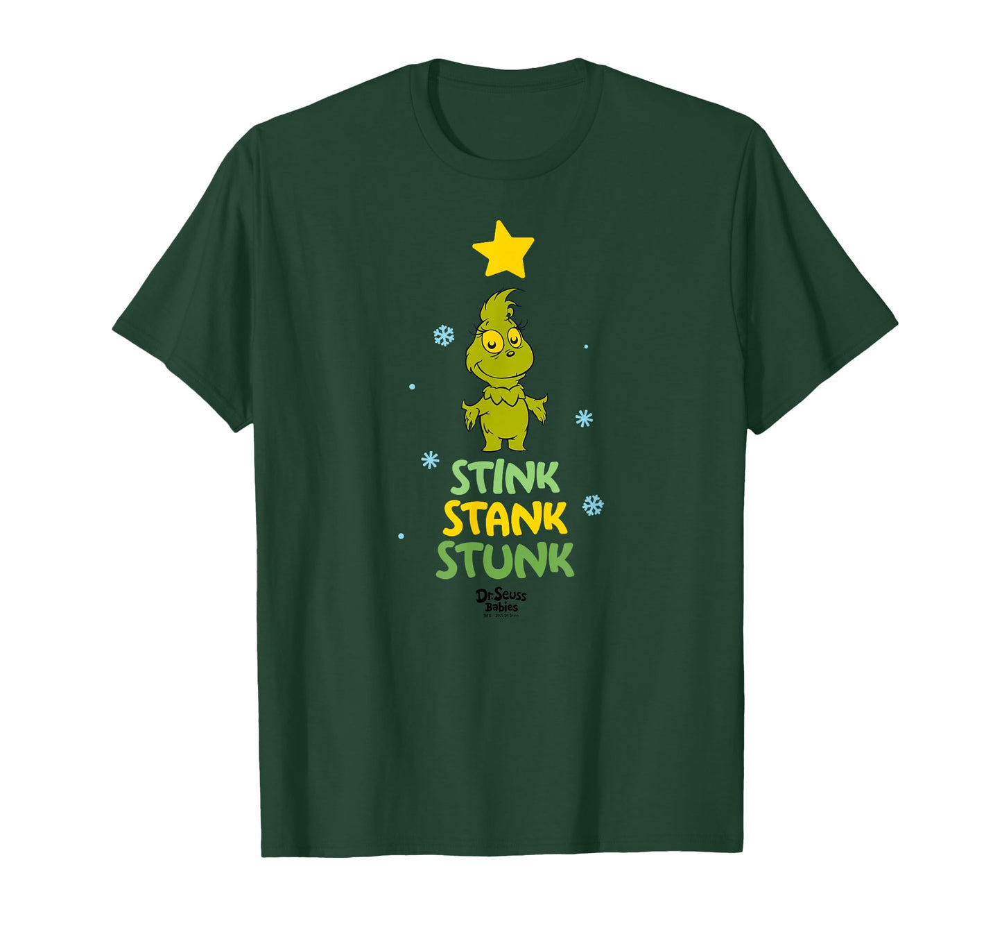 Dr.Seuss Baby Grinch Stink Stank Stunk Officially Licensed T-Shirt