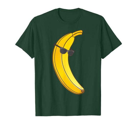 Cool Banana Wearing Sunglasses | Funny Fruit Eyewear Gift T-Shirt