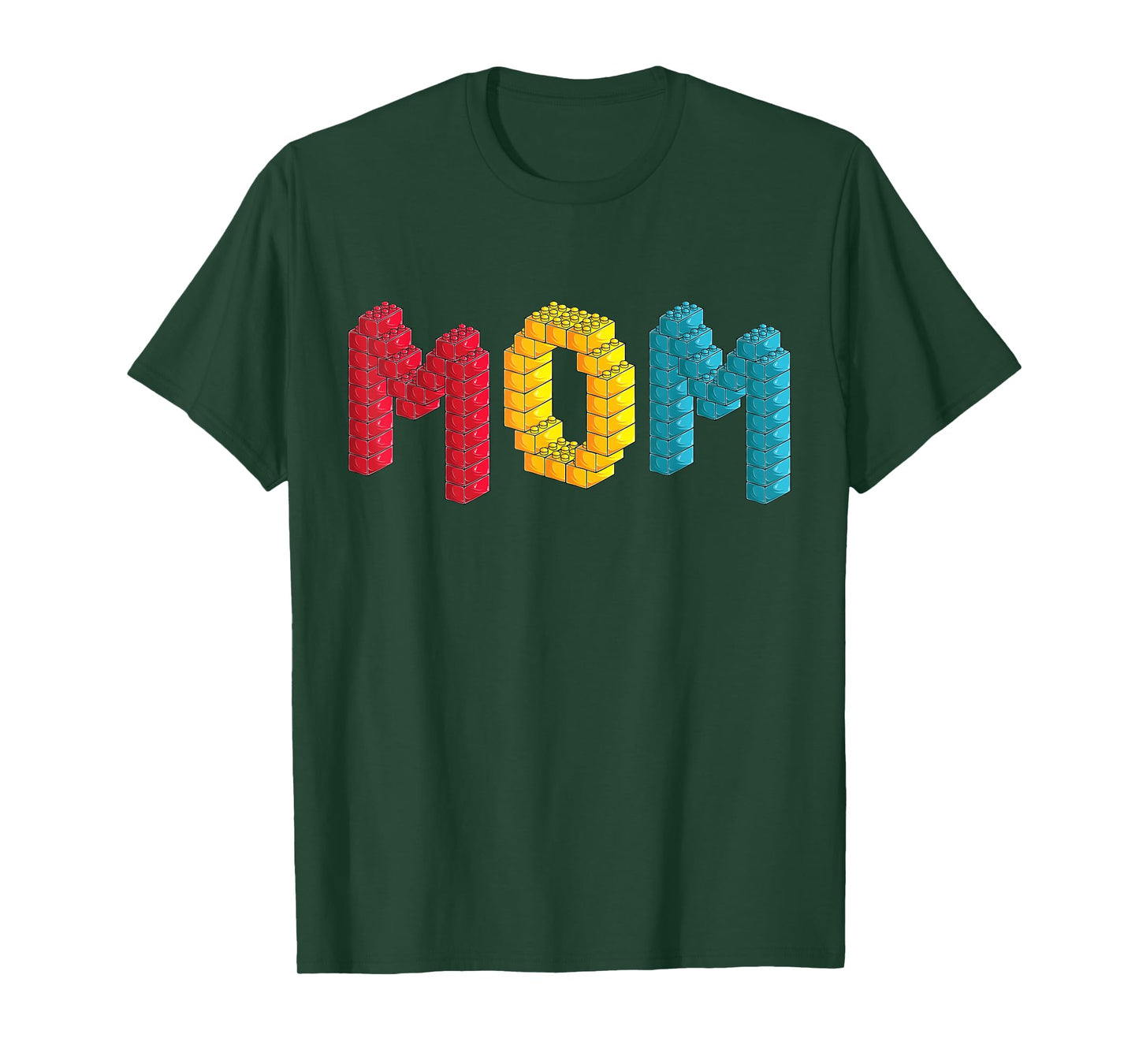Mom Master Builder Building Bricks Blocks Family Set Parents T-Shirt