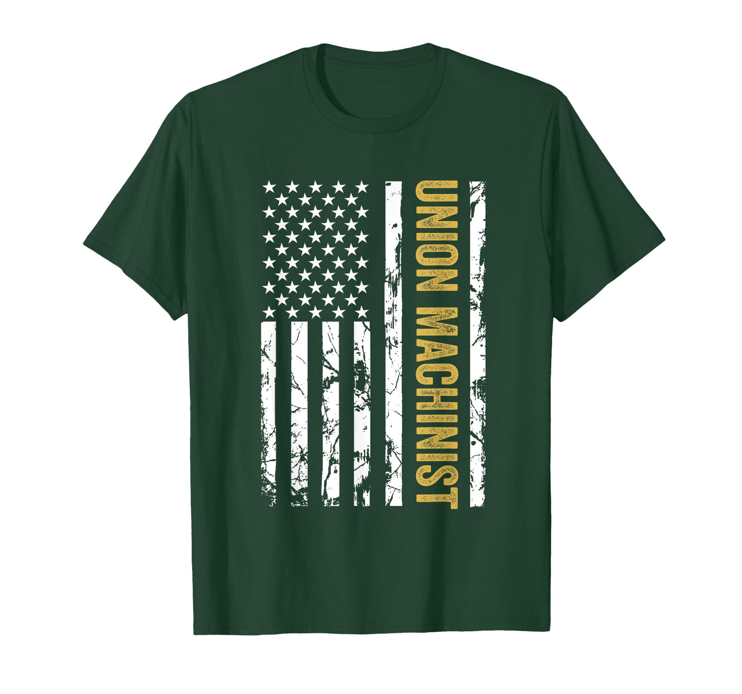 Union Machinist USA American Flag Pro Union Workers Rights T-Shirt