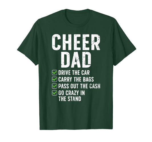 Cheer Dad Funny Cheerleading Dad of A Cheerleader Dad T-Shirt