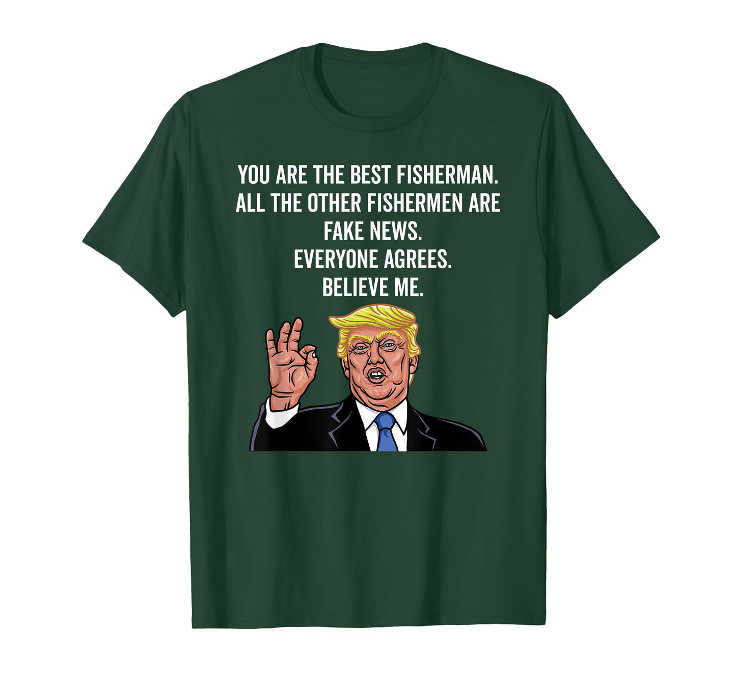 Trump Fisherman Funny Fisher Hook T-Shirt