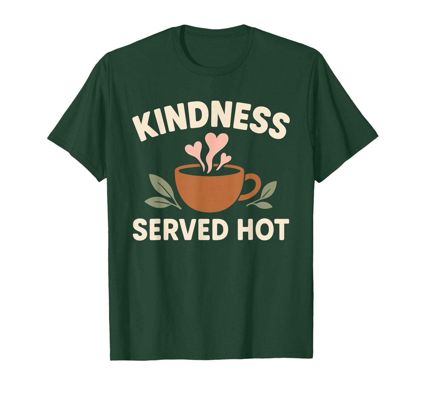Coffee Lover Kindness Club Positive Message Caffeine Graphic T-Shirt