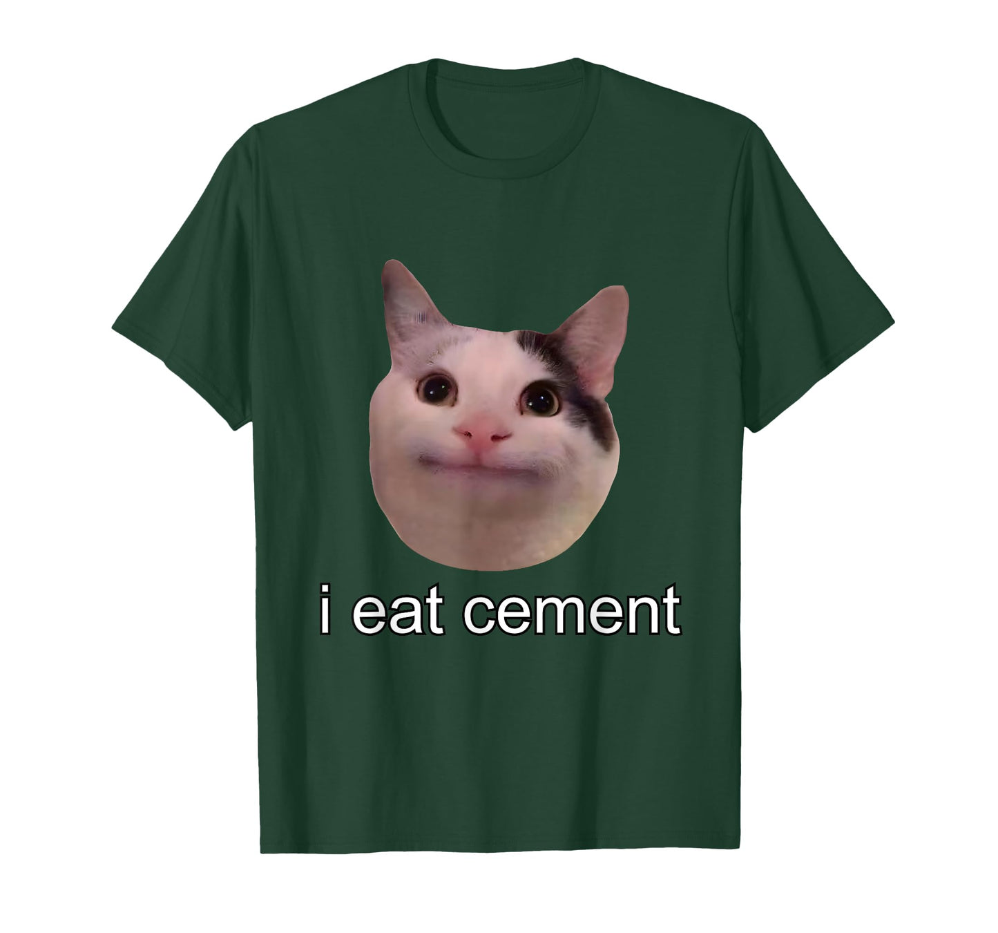I Eat Cement Cursed Cat Funny Oddly Specific Meme T-Shirt